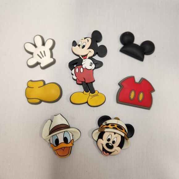 Disney Parks Mickey Mouse + Body Parts Magnet Set + Animal Kingdom ‎ 7 Pieces - Picture 1 of 7
